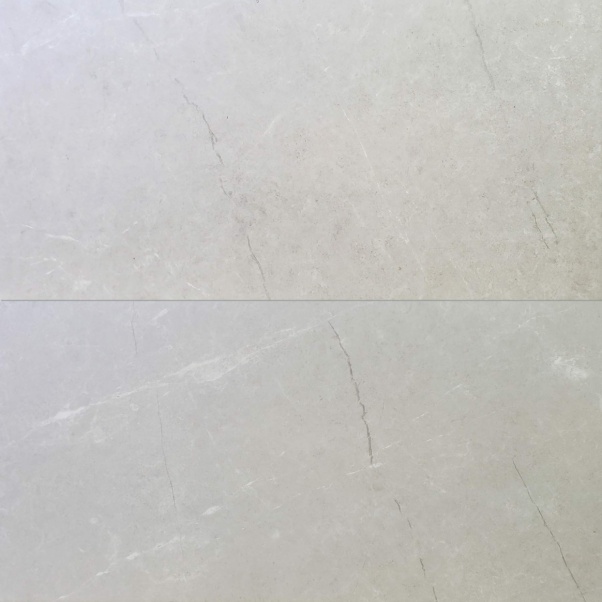 Anatolia 12x24 Torino Grigio porcelain tile in a grey stone look with delicate veining