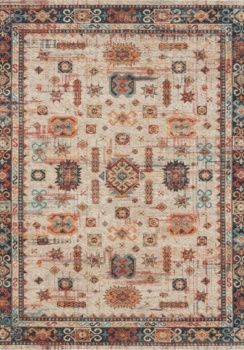 Multi colour traditional area rug